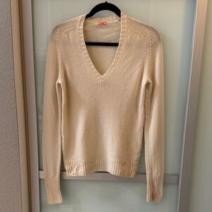 J. Crew Women's V-Neck Sweater in Cream